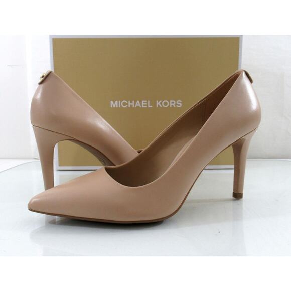Michael Kors Dorothy Flex Pointy Toe Pump Heel Leather Light Blush Nude - Picture 6 of 8